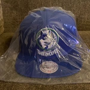 Mitchell & Ness Minnesota Timberwolves Flat Bill Snap Back